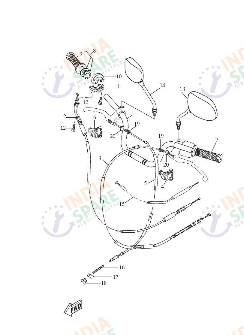 STEERING HANDLE CABLE